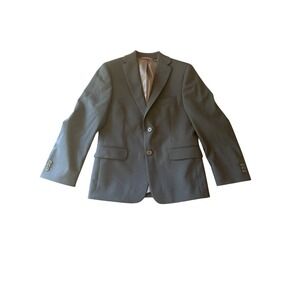 Michael Kors Boys Black Wool-Blend Blazer Jacket 10R